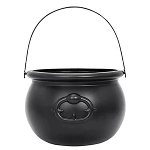 Halloween Funny Mini Skull Witch Cauldrons Buckets Candy Pot Props Home Decor - Picture 1 of 8