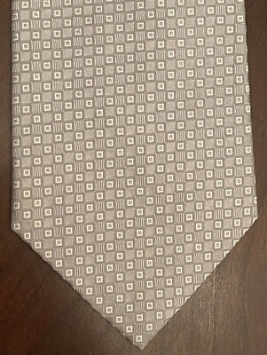 Jos. A. Gravata masculina cinza banco 100% seda feita na China - Imagem 1 de 4