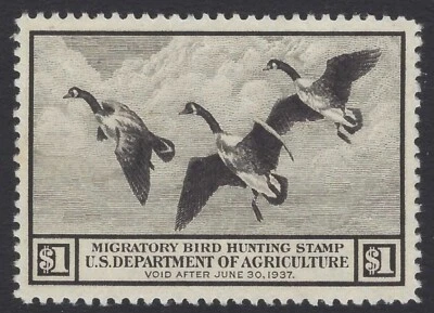 U.S. Scott # RW3 - PSE Graded VF / XF 85J - Mint NH JUMBO!                (P-12) - Image 1 of 3