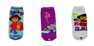 Dora the Explorer 3 Socks ~ Size 6-8, Shoe Size 9-3 (The Artists, Dora and Boots - Picture 1 of 4