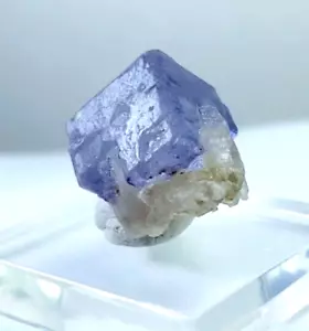 FLUORITE CUBIC PURPLE CRYSTALS with QUARTZS from PERÚ.......FAMOUS HUANZALA MINE - Picture 1 of 15