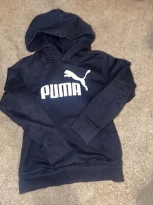 PUMA Youth Boys Hoodie, Black Small Size 6 - Picture 1 of 5