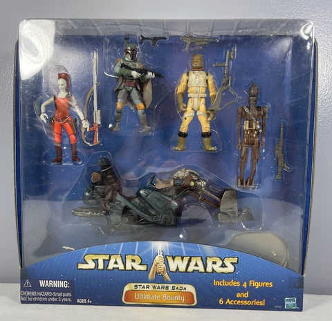 Star Wars Hasbro Saga Ultimate Bounty Action Figure Set Boba Fett Bounty Hunters Cover