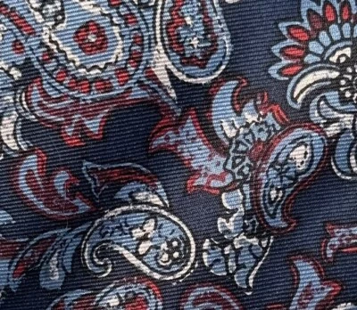 Corbata delgada DANIEL CREMIEUX para hombre azul marino cachemira 100 % seda tejida SKINNY Italia nueva con etiquetas Foto 1 de 4