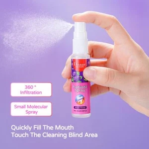 Breath Freshening Spray Lemon Grape Mint Flavor To Breath And Bad Odo D3P7 - Picture 1 of 19