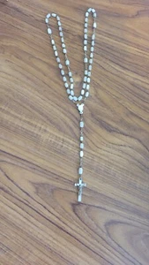 Gorgeous Vintage Mother Of Pearl Rosary - Picture 1 of 6