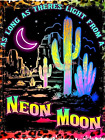 Sublimation Print Neon Moon Ready to Press Heat Transfer