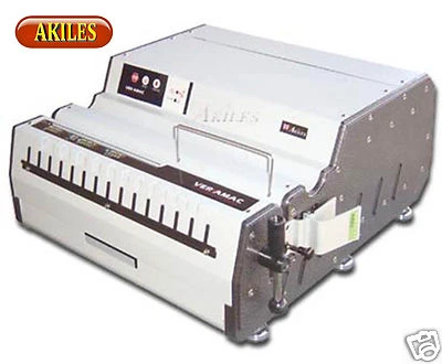 Akiles VersaMac Electric Paper Punch includes Choice of Die 14" Heavy Duty (New)