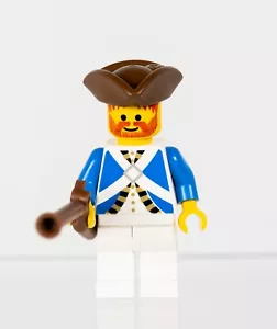 LEGO Pirates Imperial Bluecoat Minifigure. Vintage LEGO. Used + Fast Shipping - Picture 1 of 4
