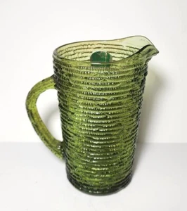 Vintage Anchor Hocking SORENO Avocado grün 28 Oz GLAS SAFTKRUG 1960er NEU - Bild 1 von 13