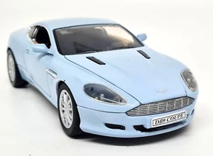 Motormax 1/24 Aston Martin DB9 Coupe Light Blue Diecast Scale Model Car - Picture 1 of 8