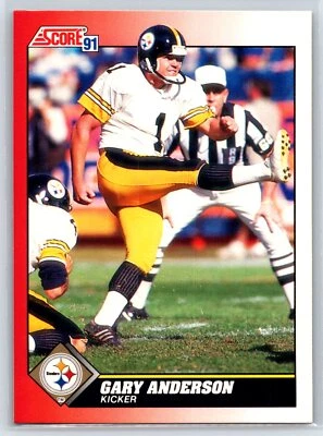 1991 Score Gary Anderson Pittsburgh Steelers #121 - Image 1 of 2