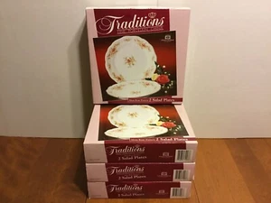 Lot Of 8 Johann Haviland Traditions Moss Rose SALAD PLATES Fine Porcelain China - Picture 1 of 12