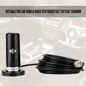 Vehicle/Car Mobile Radio VHF/UHF Dual Band Antenna BNC Male Connector Magnet NDE - Zdjęcie 1 z 10
