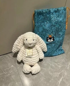 31CM Jellycat Bashful Luxe Bunny White plush doll- New With Tag+ Dust Bag new - Picture 1 of 9