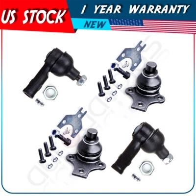 Para Volkswagen Golf 1993-97 98 99 4 piezas rótulas dirección extremo de varilla de amarre exterior Foto 1 de 4