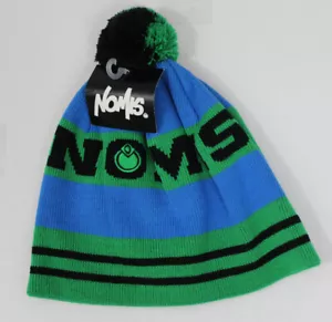 Nomis Kotkai Pom Knit Beanie One Size O/S Fits Most Celtic Blue / Black / Green - Picture 1 of 1