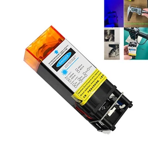 Módulo láser azul de alta potencia de enfoque fijo 450 nm 5 W 12 V punto 0,035 mm grabado hágalo usted mismo - Imagen 1 de 9
