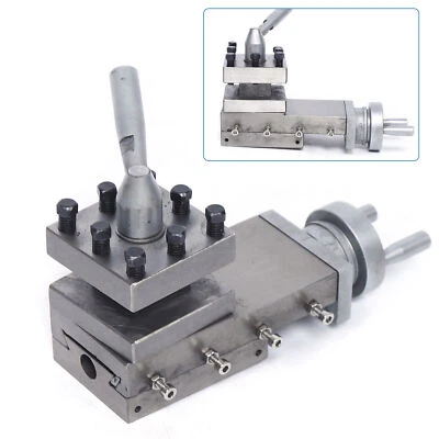 Portaherramientas de torno de banco 180 mm WM180V compuesto deslizante de herramientas con torreta de herramientas cuadrada Foto 1 de 4