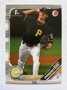 2019 Bowman Draft QUINN PRIESTER 1st Bowman Card RC Pittsburgh PIRATES #BD-44