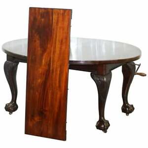 STUNNING VICTORIAN JAMES PHILLIPS & SON'S SOLID MAHOGANY EXTENDING DINING TABLE