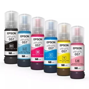 Epson 057 Botella de Tinta Paquete de 6 Colores Set para Impresora L8050 L18050 (embalaje a granel) - Imagen 1 de 2