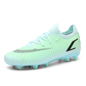 Men's Outdoor High-Top Footb Soccer Shoes Cleats - Picture 1 of 30