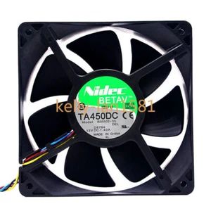 1pc Nidec TA450DC B35502-35 1.4A 12V 12038 12CM 4-wire Ant S7/S9 Cooling Fan - Picture 1 of 2