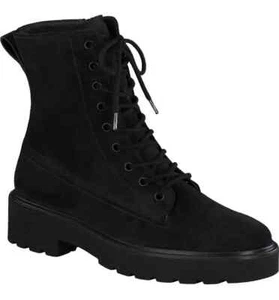 $550 Paul Green Jackson Lug Sole Black Boot Womens Combat Sz US 10.5 EU 43 NEW - Picture 1 of 9