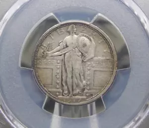 1917 "P" Standing Liberty Quarter *TYPE 1* 25c PCGS VF25 #459 Very Fine ECC&C - Picture 1 of 5