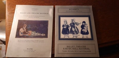 Sotheby Parke 2 Auction Catalogues Vente Ballet Theatre Material Matière 1979-81 - Photo 1/4