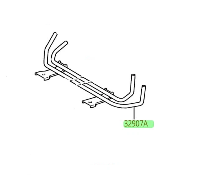Tubo de línea de enfriamiento ATF inferior delantero Toyota FJ Cruiser genuino OEM OE Foto 1 de 1