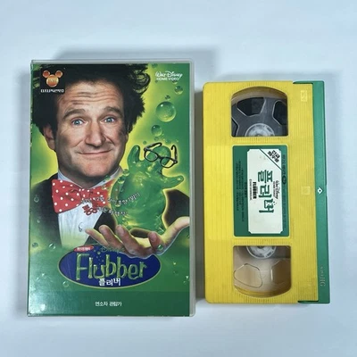Flubber Korean VHS Yellow / Green Tape ! Robin Williams Disney Rare Collectible Foto 1 de 4