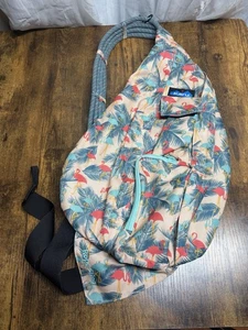 KAVU Flamingo Rope Sling Rucksack Canvas Tasche Outdoor Strand Reise Aktiv Wandern - Bild 1 von 12