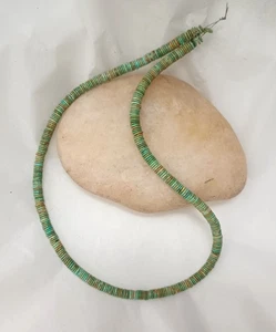 MEXICAN TURQUOISE 5MM HEISHI BEADS - 16" Strand - 5285E - Picture 1 of 5