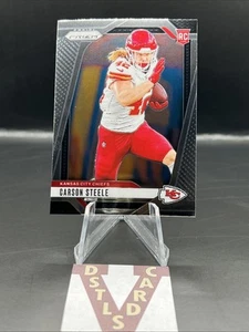 2024 Panini Prizm - CARSON STEELE PRIZM BASE ROOKIE #377 Kansas City Chiefs - Bild 1 von 3