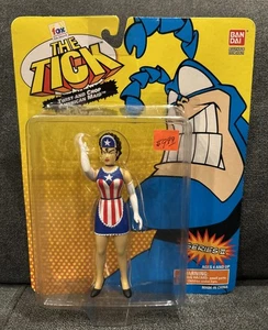 Vintage 1995 "Twist+ Chop American Maid" Actionfigur The Tick Bandai Fox MOC - Bild 1 von 9