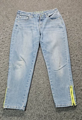 Total Girl Niñas/Junior Talla 16 Regular Azul Denim Capri Jeans Cremallera Tobillo Foto 1 de 4