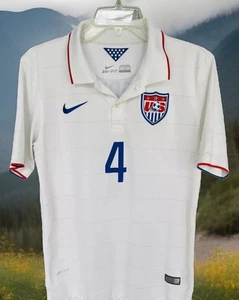 Nike US Soccer National Team 2015 Home Jersey Medium #4 Bradley USMNT authentic - Picture 1 of 7