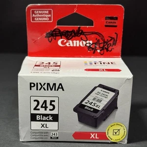 Genuine Canon 245 Black XL PG-245XL PIXMA Ink Cartridge - Photo 1/7