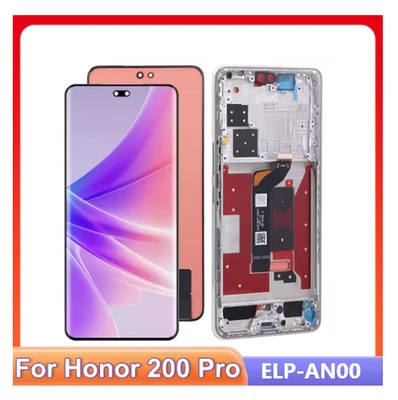 Original OLED LCD Screen Touch Digitizer Replacement + Frame For Honor 200 Pro - Image 1 of 2