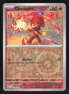 SV01: SCARLET & VIOLET BASE SET CHARCADET 039/198 COMMON REVERSE HOLO POKEMON - Image 1 of 2