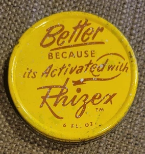 Vintage Rhizex Glass Jar Lid for 6oz jar - Picture 1 of 3