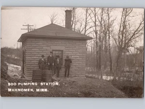 c1915 Soo Pumping Station Mahnomen Minnesota MN RPPC Real Photo Postcard - Picture 1 of 2