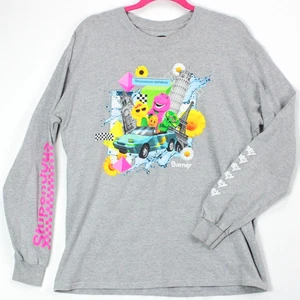 Camiseta Gráfica Barney & Friends Unisex L Manga Larga Dibujos Animados Y2K Retro Estupenda - Imagen 1 de 10
