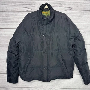 Timberland Weathergear Duck Down Puffer Jacket Winter Coat Mens XL Black - Picture 1 of 8
