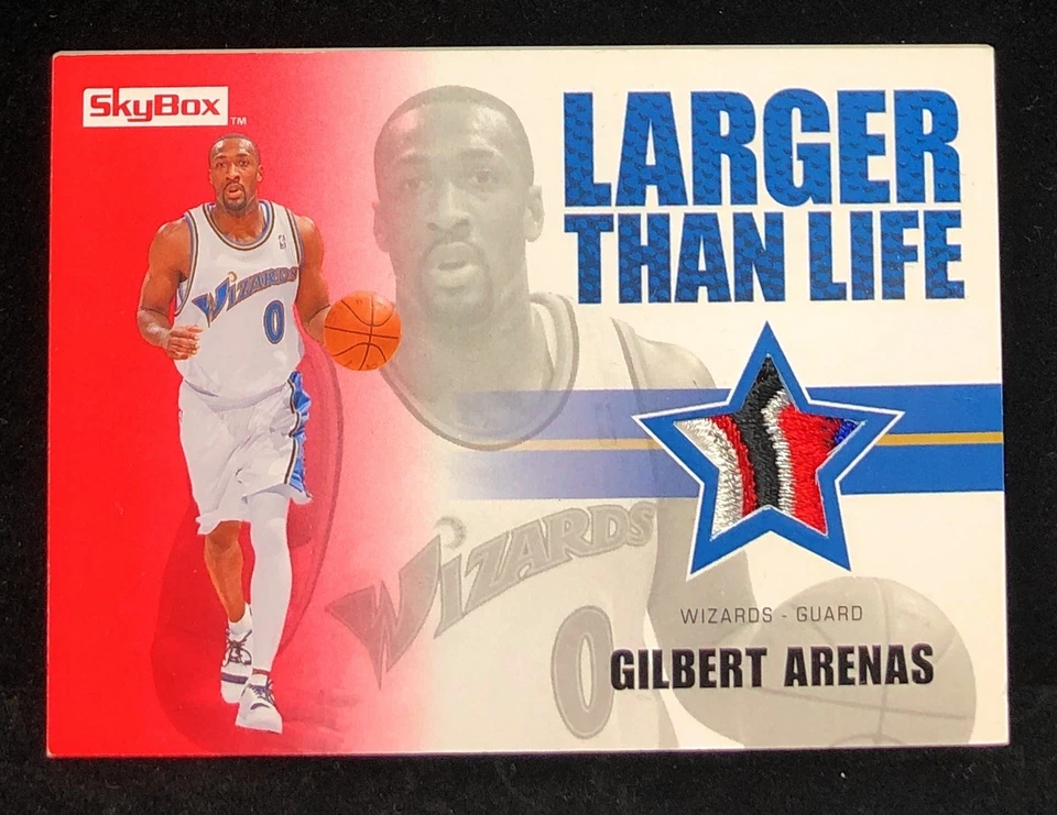PARCHE JERSEY GILBERT ARENAS 2008-09 Skybox Larger Than Life 5 COLORES/25 SSP Foto 1 de 2