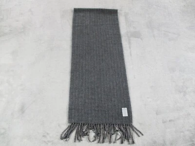 Bufanda Dockers pata de gallo gris acrílico hecha en Italia para hombre flecos 12,5x72 usada en excelente estado Foto 1 de 4