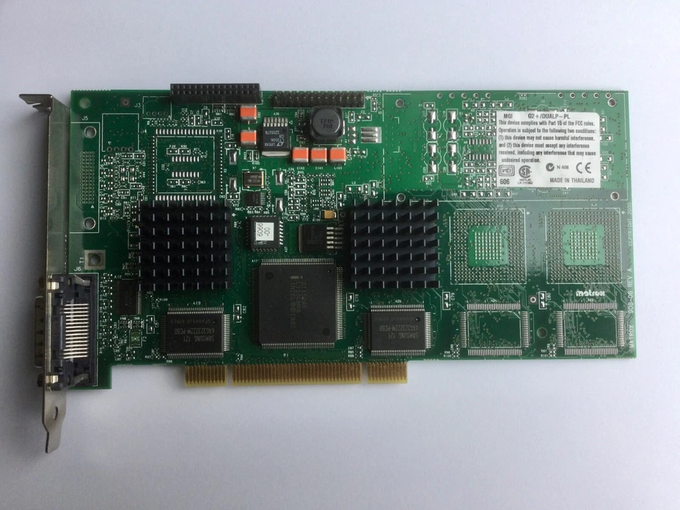MATROX DUAL (2 MONITOR) 16MB PCI G2+/DUALP-PL GRAPHICS CARD - Image 1 of 1