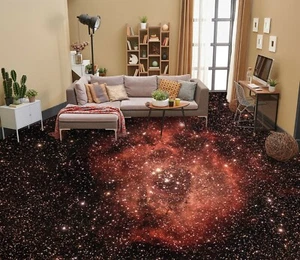3D Red Star SKE2028 Floor Wall Paper Wall Print Decal Wall Deco Bea - Picture 1 of 5